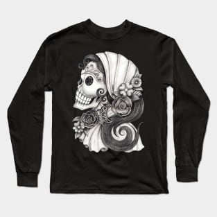 Female skeleton fashion model. Long Sleeve T-Shirt